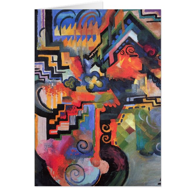 August Macke - gekleurde samenstelling (Voorkant)