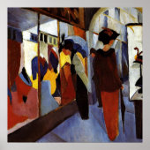 August Macke kleurrijke schilderij, Mode Shop, Poster (Voorkant)