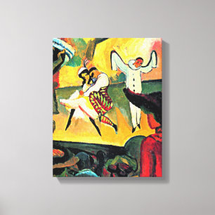 August Macke kunst, Russisch Ballet, Canvas Afdruk