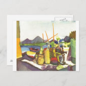 August Macke - Landscape met Hammamet 1914 Briefkaart (Voorkant / Achterkant)