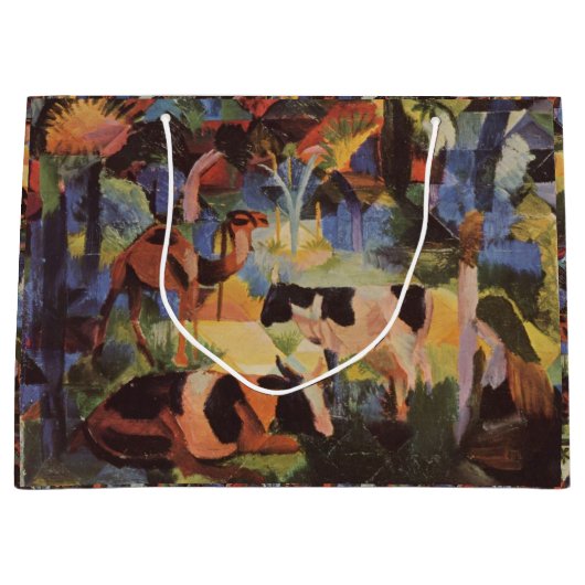 August Macke Landscape met Koeien en Camel Groot Cadeauzakje (Voorkant)