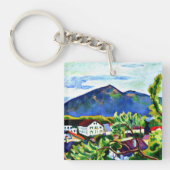 August Macke - Lente Landschap in Tegernsee Sleutelhanger (voorkant)