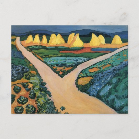 August Macke-schilderij, Groentelanden Briefkaart (Voorkant)