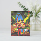 August Macke schilderij, Kinderen in de fontein Briefkaart (Staand voorkant)