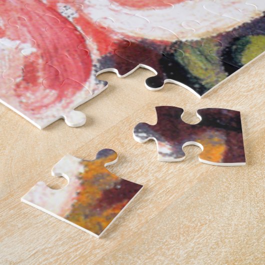 August Macke schilderij, tapijt van bloemen Legpuzzel (Zijkant)