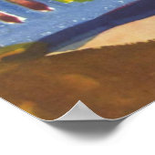 August Macke - Terrasse in St. Germain 1914 Poster (Hoek)