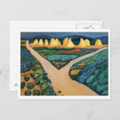 August Macke - Vegetable Fields 1911 Oil on Canvas Briefkaart (Voorkant / Achterkant)