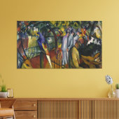 August Macke | Zoological Garden I Canvas Afdruk (Insitu (Woonkamer))