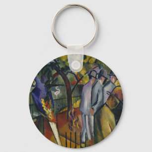 August Macke   Zoologische tuin I Sleutelhanger