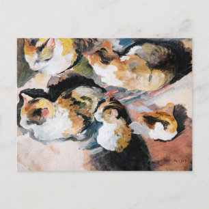 August Macke's Katzenstudien (Studie van een kat) Briefkaart