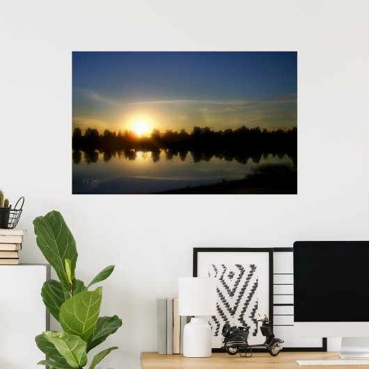 August Sunset Poster (Thuiskantoor)