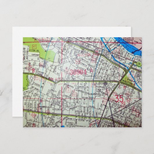 AUGUSTA, GA Carte postale Vintage (Devant / Derrière)