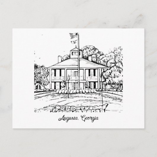Augusta, Georgia Briefkaart (Voorkant)