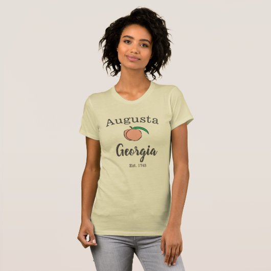 Augusta Georgia Peach T-shirt voor dames 2 (Voorkant volledig)