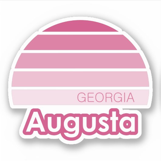 Augusta Georgia Sticker (Voorkant)