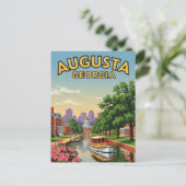 Augusta Georgia Travel Briefkaart (Staand voorkant)