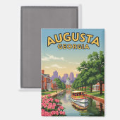 Augusta Georgia Travel Magneet (Voorkant / Achterkant)