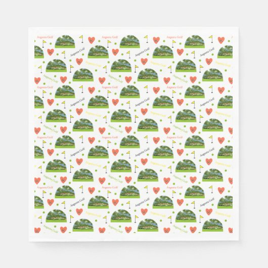 Augusta Golf 12e hole Servet (Voorkant)