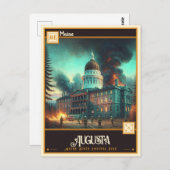 Augusta, Maine |  Briefkaart (Voorkant / Achterkant)