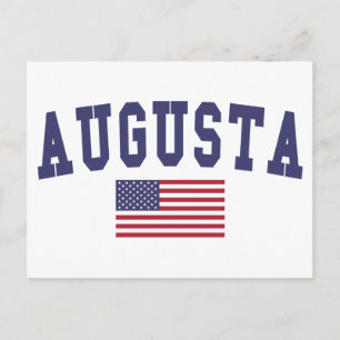 Augusta US Flag Briefkaart