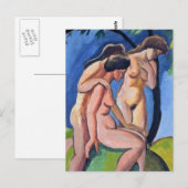 Auguste Macke Drie Actes Briefkaart (Voorkant / Achterkant)
