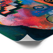 Auguste Macke - Homage naar Bach Abstracte moderne Poster (Hoek)