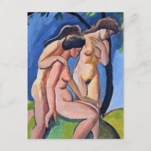 Auguste Macke Three Acts Briefkaart