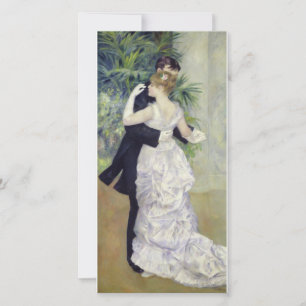 Auguste renoir - dance in de stad feestdagenkaart