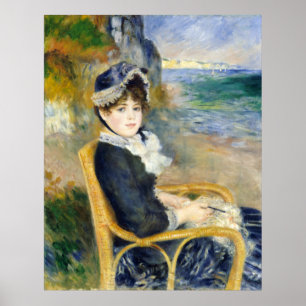 Auguste Renoir door de Kust Poster