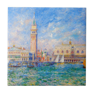 Auguste Renoir - het Doges Palace Venice Tegeltje