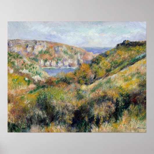 Auguste Renoir - Hills in de buurt van de baai Poster (Voorkant)
