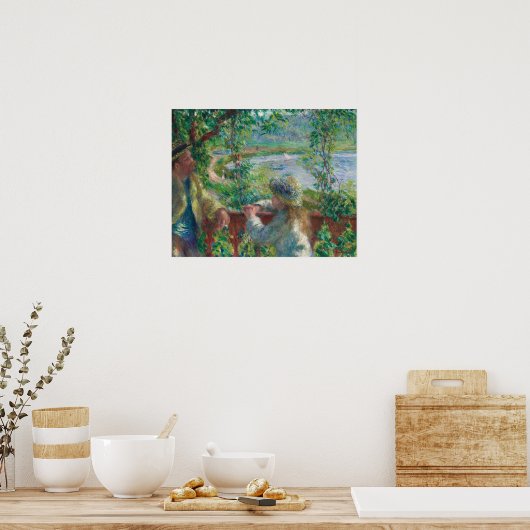 Auguste Renoir - nabij het meer Poster (Keuken)