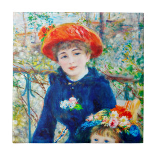Auguste Renoir - Twee zussen Tegeltje
