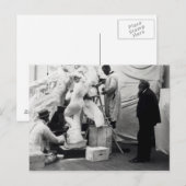 Auguste Rodin in zijn studio van Parijs Briefkaart (Voorkant / Achterkant)
