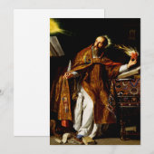 Augustinus van Hippo Feestdagenkaart (Voorkant / Achterkant)