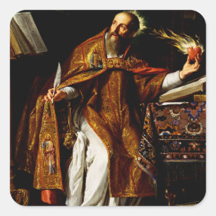 Augustinus van Hippo Vierkante Sticker