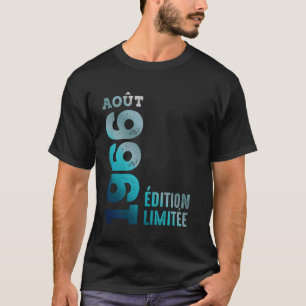 Augustus 1966 Retro Jaar 1966 Vintage 1966 Limited T-shirt