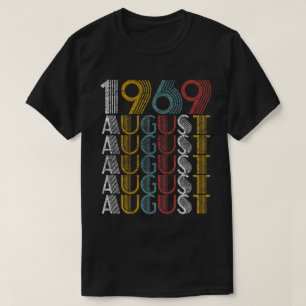  augustus 1969 Birthday Gifts Mannen Vrouwen T-shirt