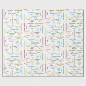 Augustus, 1 cadeaupapier voor cadeautjes (Vlak)