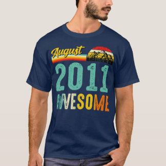 Augustus 2011 Verjaardagscadeau Shirt Vintage Augu
