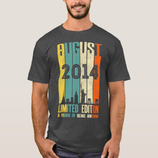 Augustus 2014 T 6-jaargeschenk 2014 T-shirt