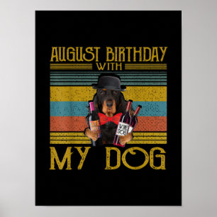 Augustus 2020 met mijn Gordon Setter Dog Poster