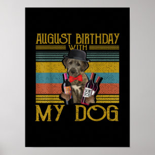 Augustus 2020 met mijn Ierse Wolfhound Dog Poster