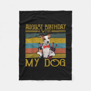 Augustus 2020 met mijn Jack Russell Dog Fleece Deken