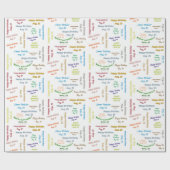 Augustus, 25-jarige cadeaupapier (Vlak)