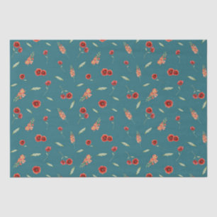 Augustus Geboorte Maand Bloemen Poppy Gladiolus Tissuepapier