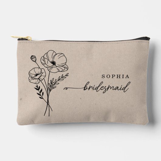 Augustus Geboortemaand Bloem Gepersonaliseerd Brui Etui (Voorkant)