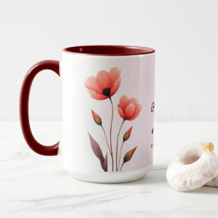 Augustus Geboortemaand Flower Custom Coffee Mok