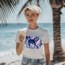 Augustus Geboortemaand Spirit Animal Tiger Gift - T-shirt