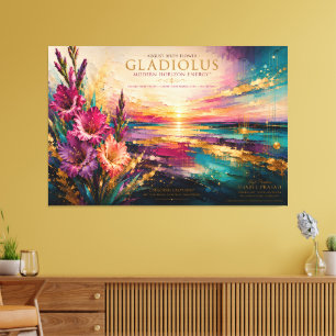Augustus Gladiolus Frequentie van Moed™ Energie Mu Canvas Afdruk